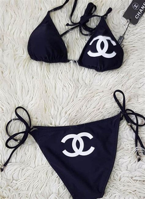 chanel 2 piece swimsuit|GRAPHIC SWIMWEAR SPRING.